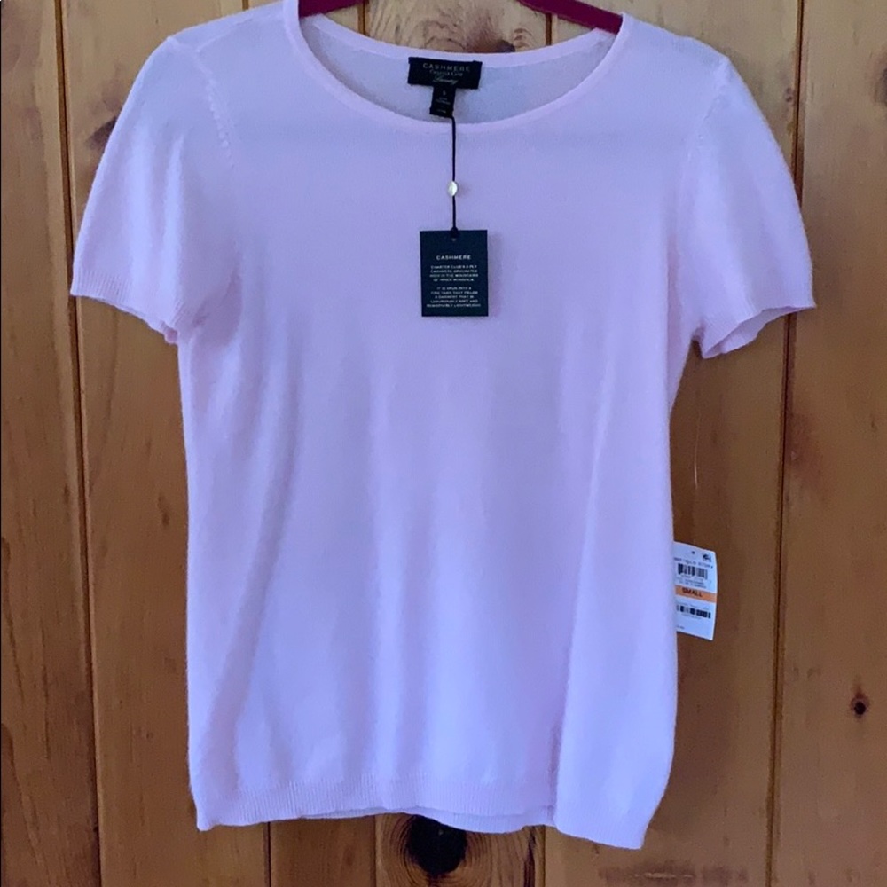 Cashmere sweater light pink small NWT